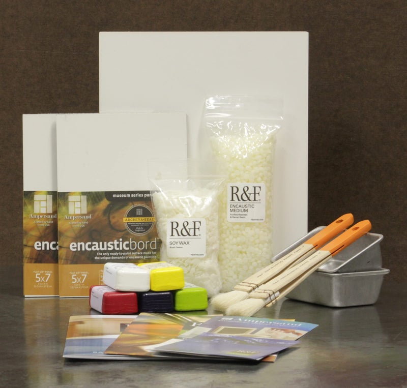 R&F Handmade Paints - Professional Encaustic Paint - Starter Kit, 14 Piece Set - Image 3